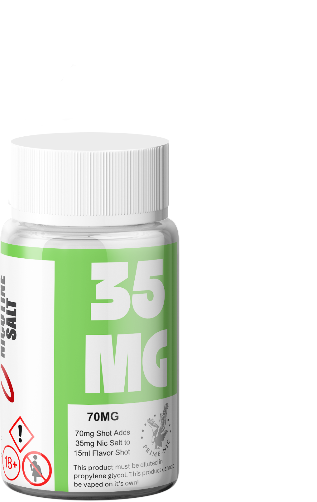 Prime Long Fill Salt Nic Shot 35mg - 70mg