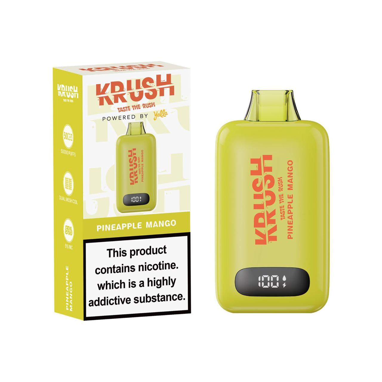 krush disposable vape 50k Puff 5% – Pineapple Mango – Flavour World SA (PTY) LTD Quantity:500 ($2.58 / unit) Buy Flum Pebble Passion Disposable weed vapes