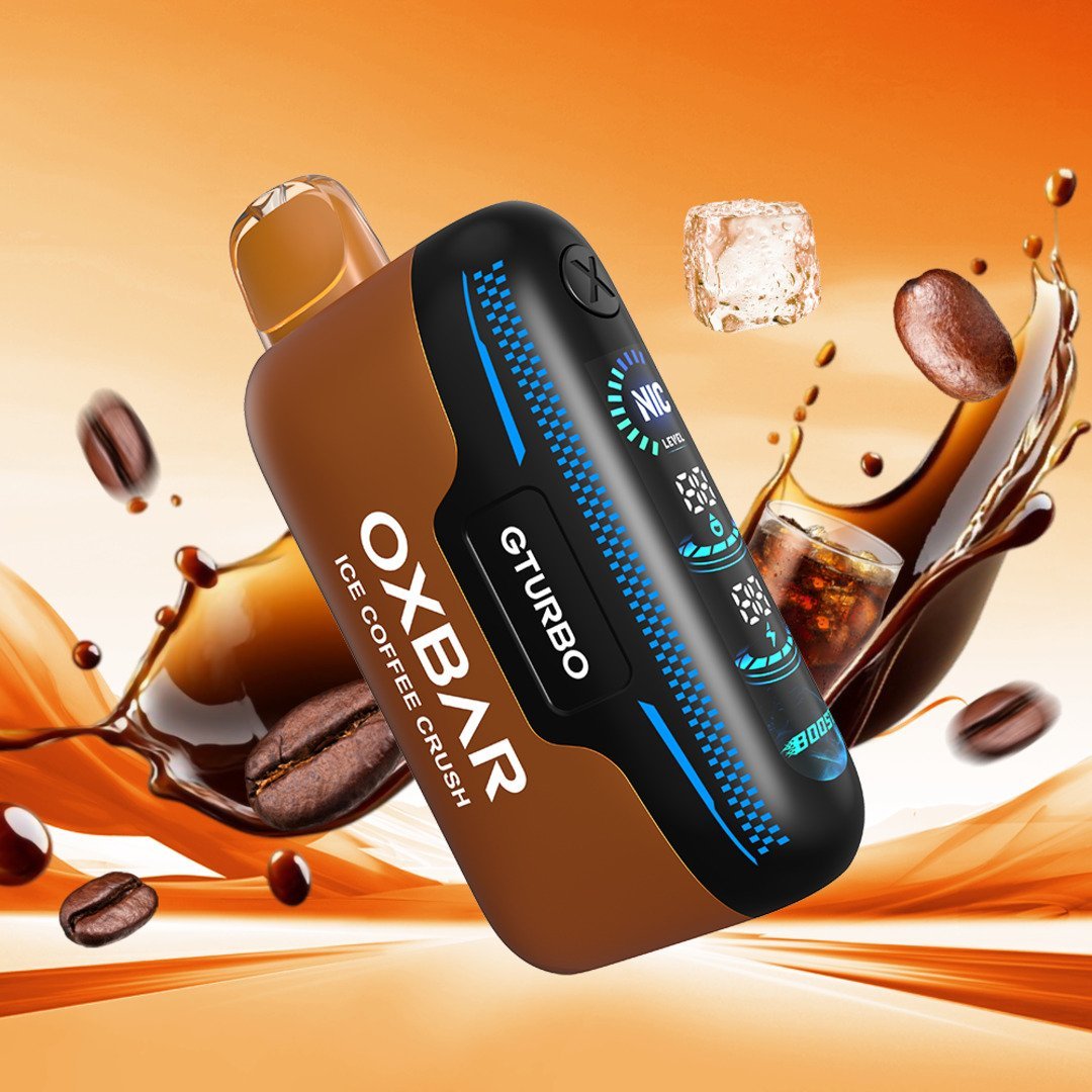 Oxbar Gturbo 36K 5% Ice Coffee Crush (Nicotine Adjustable) Flavour World SA (PTY) LTD Oxbar Gturbo 36K 5% Ice Coffee Crush (Nicotine Adjustable) Flavour World SA (PTY) LTD