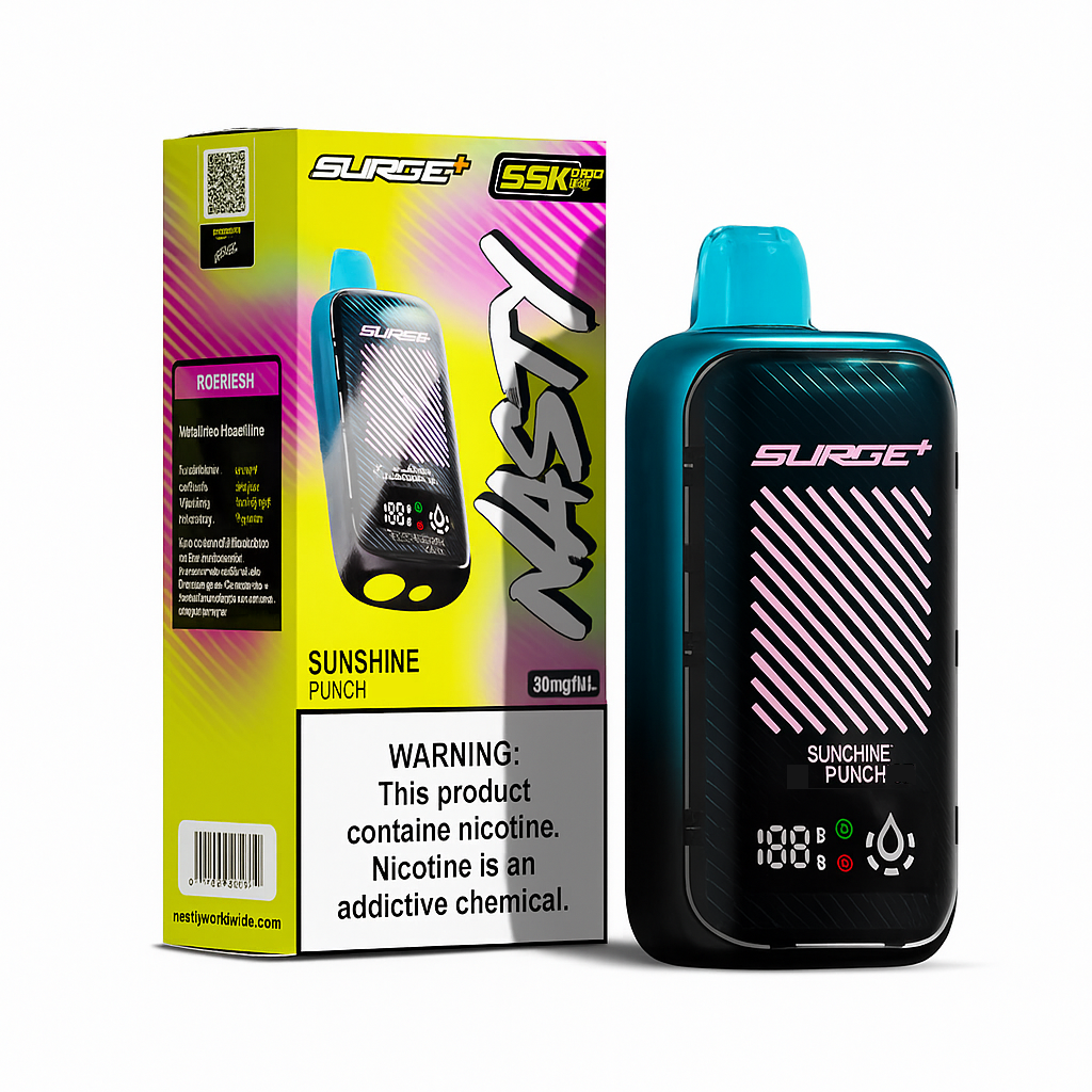 Nasty Surge 55k - Sunshine Punch Ice (Durban Drift) 5% Flavour World SA (PTY) LTD Nasty Surge 55k - Sunshine Punch Ice (Durban Drift) 5% Flavour World SA (PTY) LTD