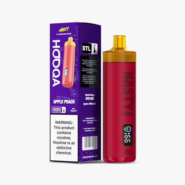 Nasty Hooqa DTL 10000 3mg - Apple Peach
