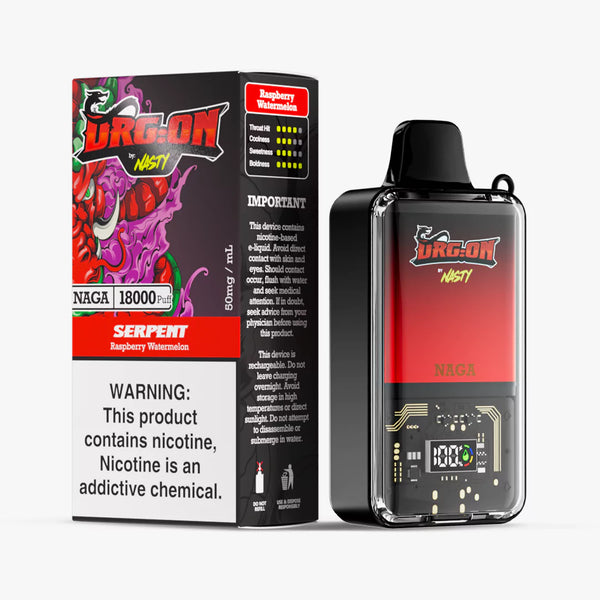 Nasty Dragon 18000 puff - Raspberry Watermelon 5%