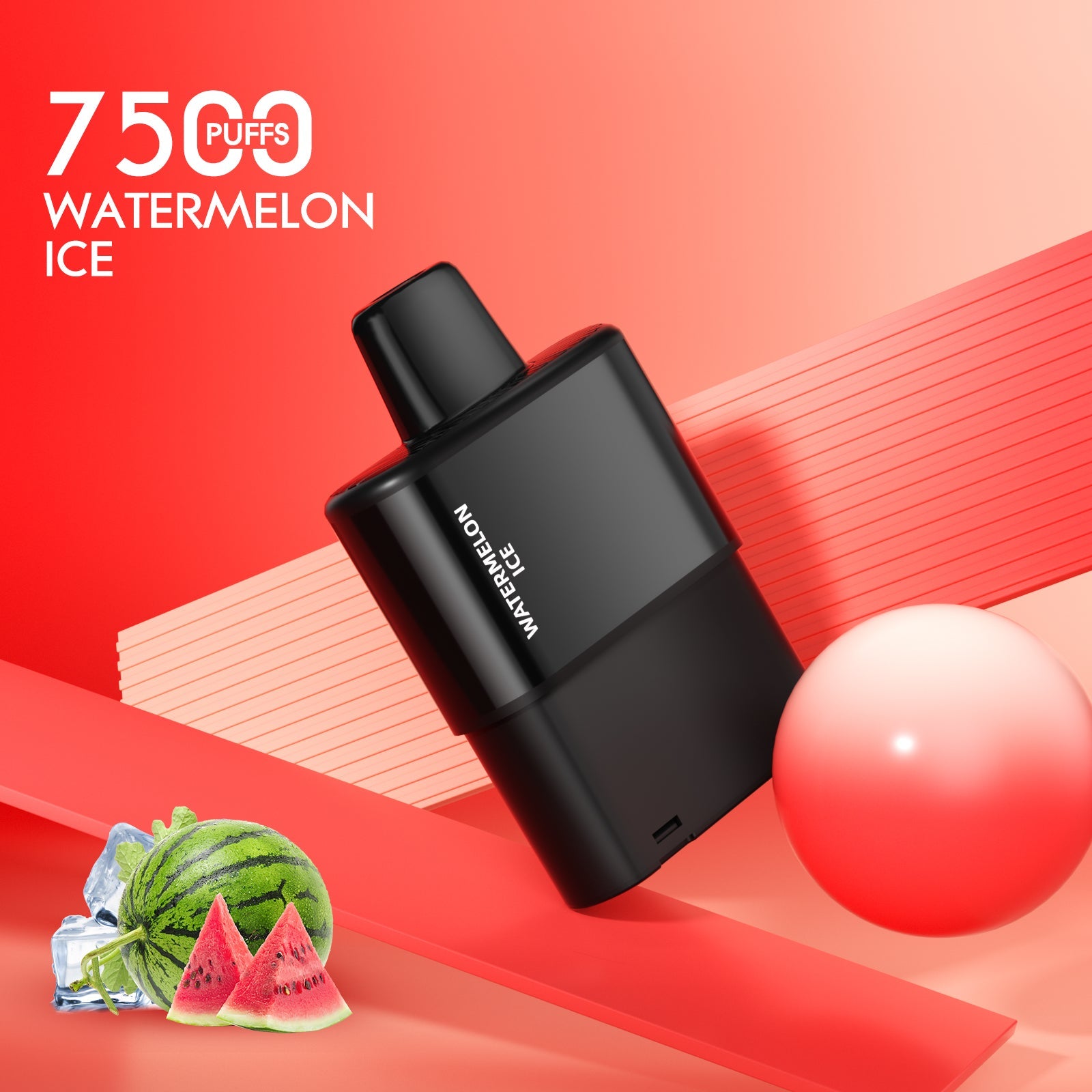 Freeton 7500 Click Bar Pod - Watermelon Ice (Including Battery)