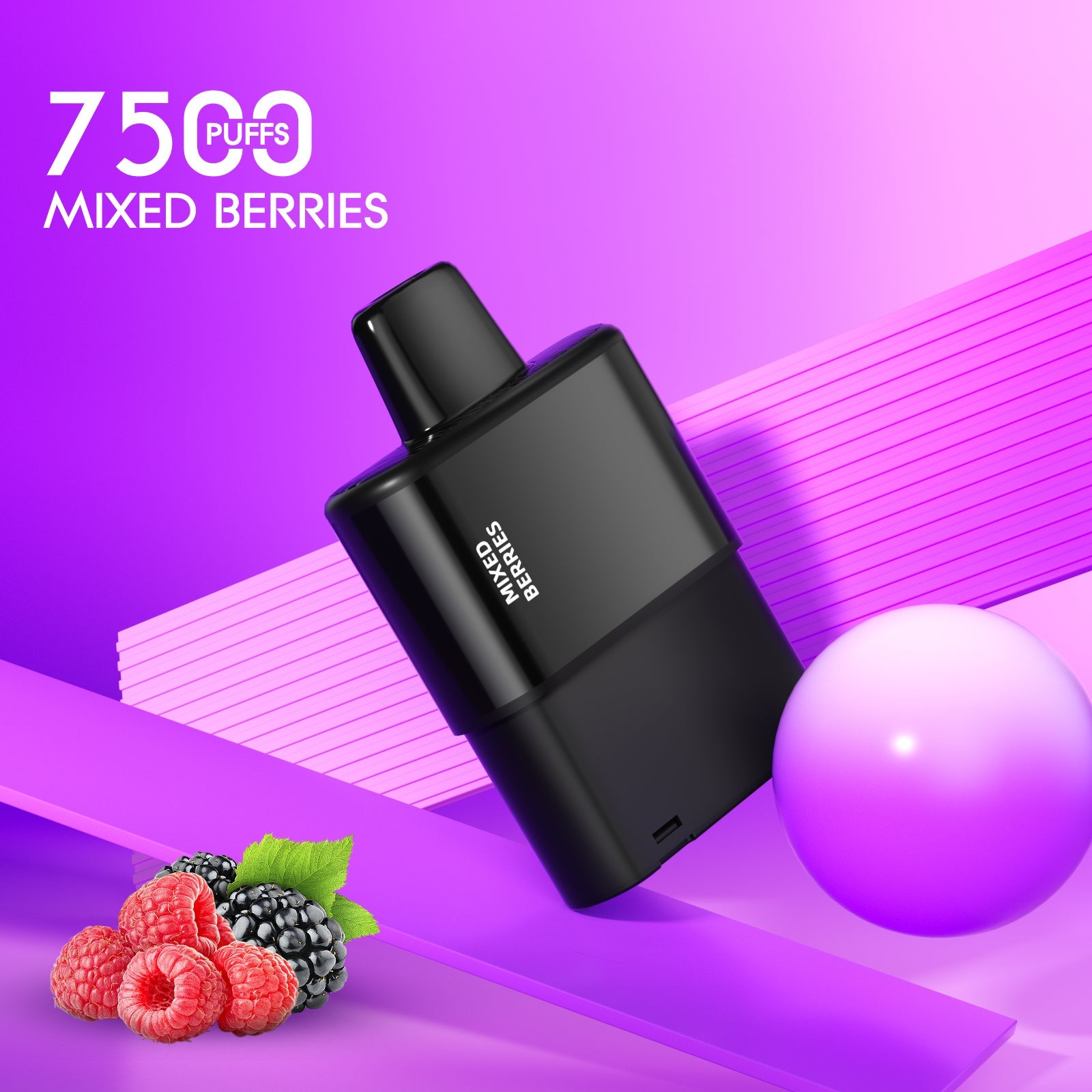 Freeton 7500 Click Bar Pod - Mix Berries (Including Battery)