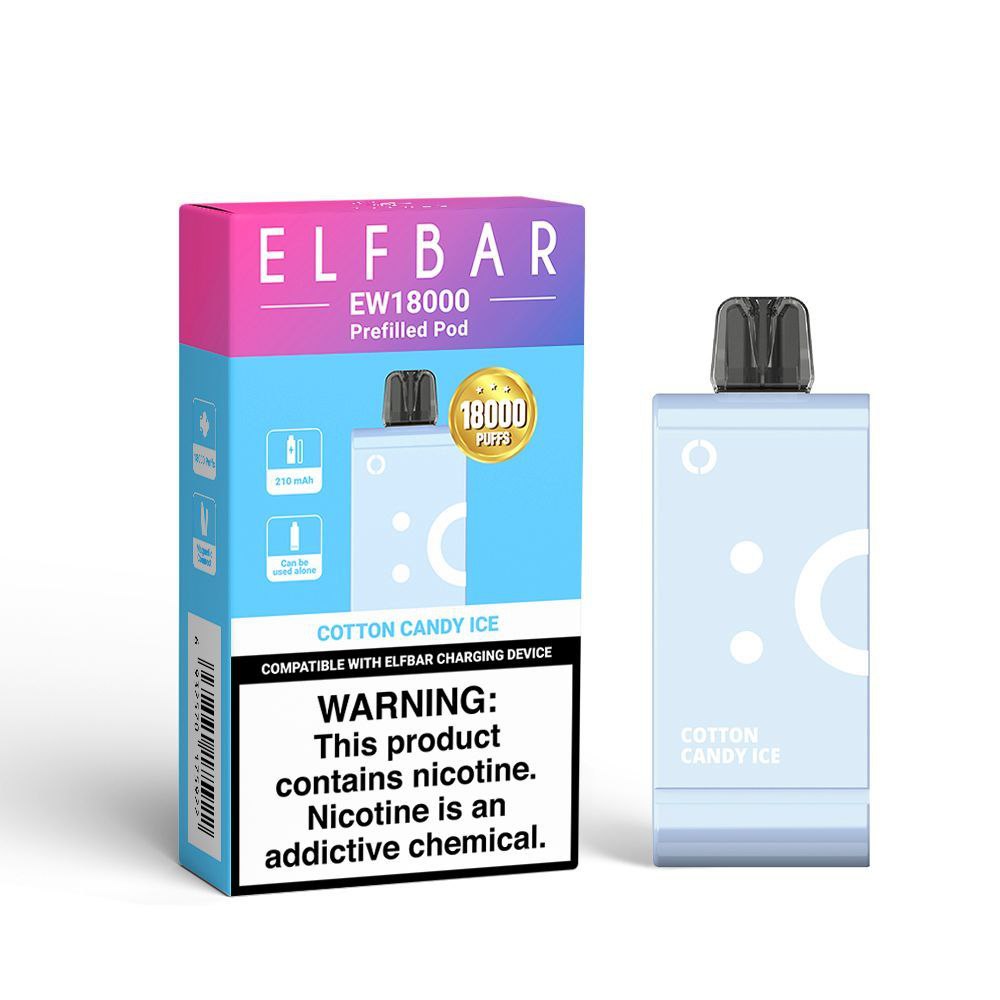 Elf Bar EW 18000 Pod Only - Cotton Candy 5% Flavour World SA (PTY) LTD Elf Bar EW 18000 Pod Only - Cotton Candy 5% Flavour World SA (PTY) LTD