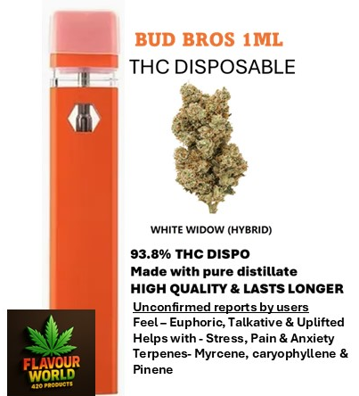 Bud Bros - 1ML THC Disposable - White Widow (Hybrid)