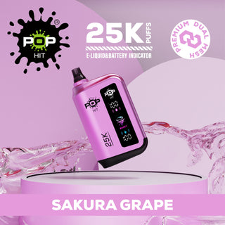 Pop Hit 25000 Puff 5% - Sakura Grape