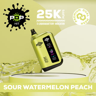 Pop Hit 25000 Puff 5% - Sour Watermelon Peach