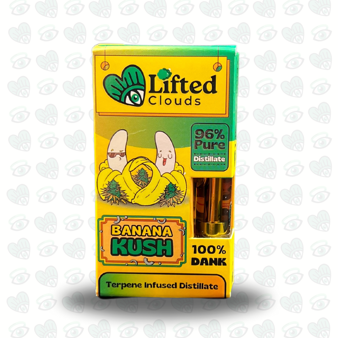 Lifted Clouds - Banana Kush 510 Cart 940mg (Hybrid)