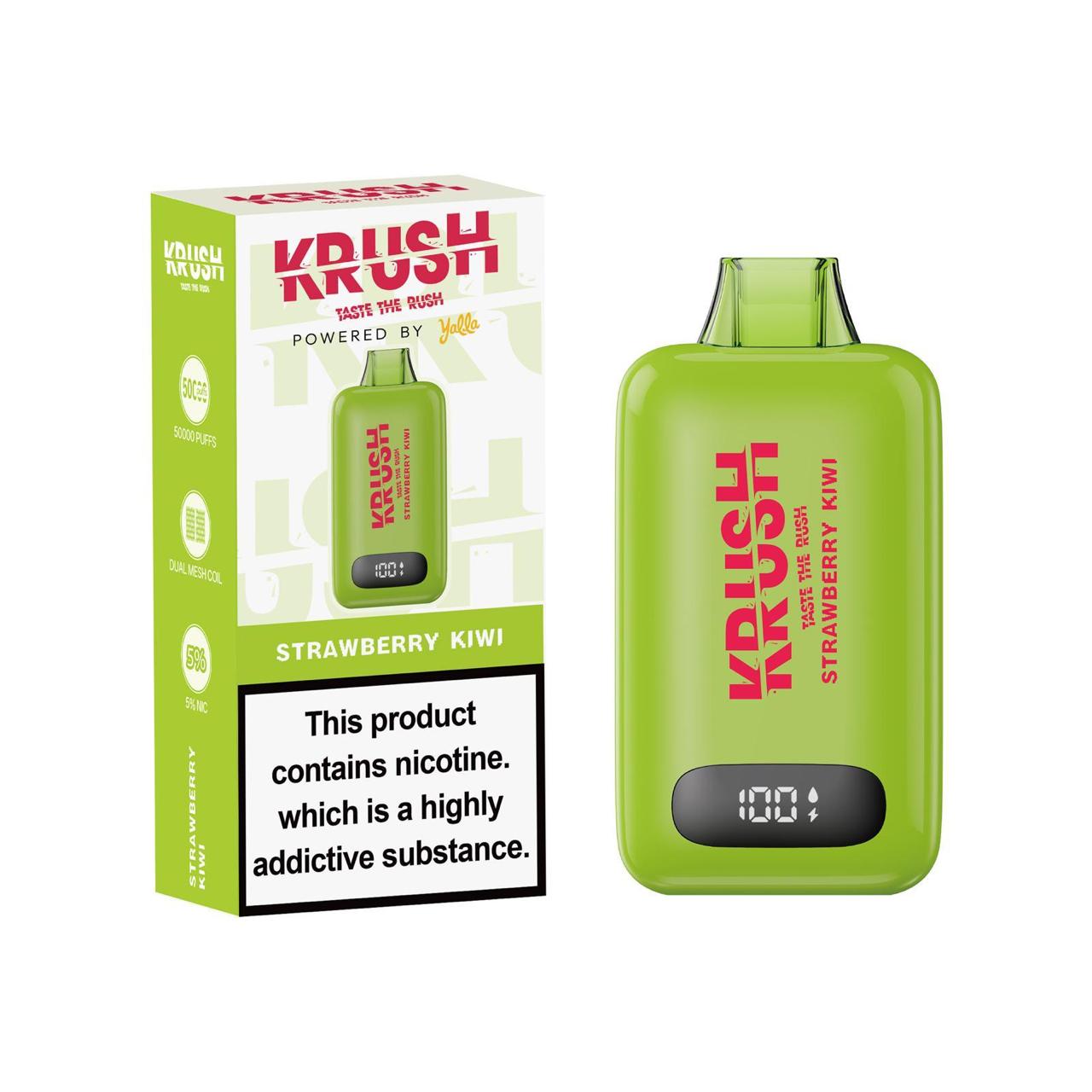 Krush 50k Puff 5% –  Strawberry Kiwi