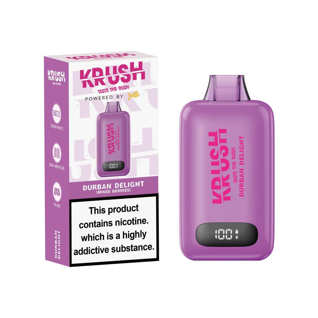 Krush 50k Puff 5% – Durban Delight (Mix Berries)