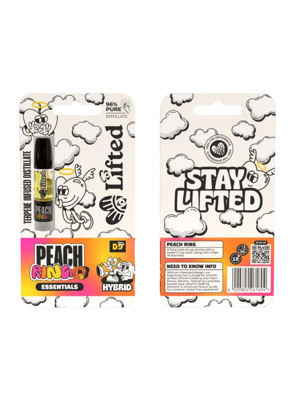 Lifted -Essentials Peach Ring Vape Cart (1ml)