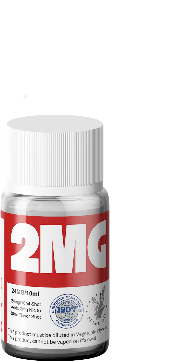 Prime Long Fill Freebase Nic Shot 2mg - 24mg 10ml