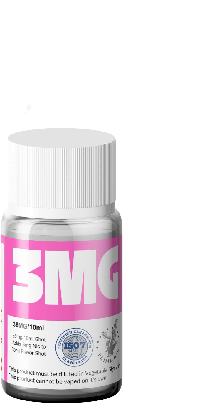 Prime Long Fill Freebase Nic Shot 3mg - 36mg 10ml