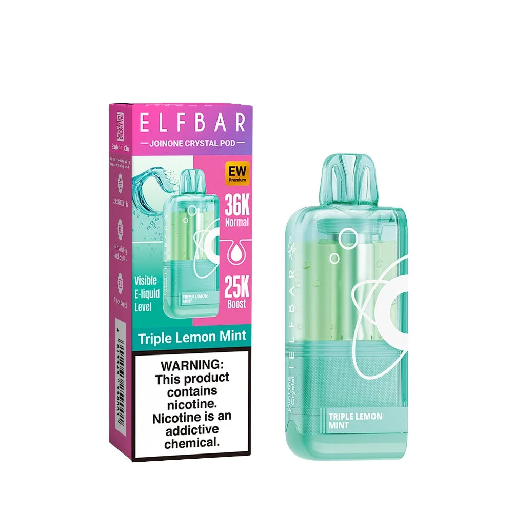 Elfbar Ew36 000 Premium Replacement Pod 5% - Triple Lemon Mint