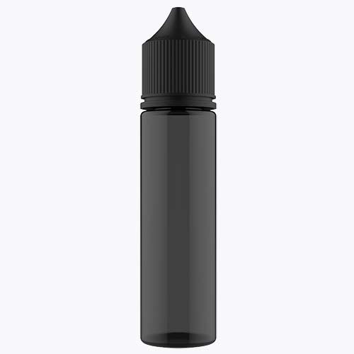 60ml bottle of Black Unicorn e-liquid by Flavour World SA, featuring dark-colored packaging and branding.
