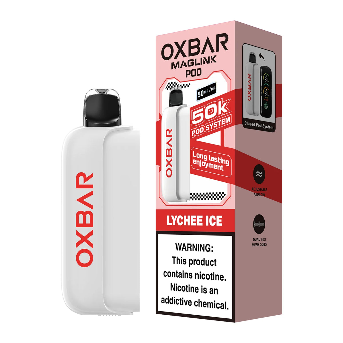 Oxbar Maglink 50K Lychee Ice 50mg Pod | No Battery