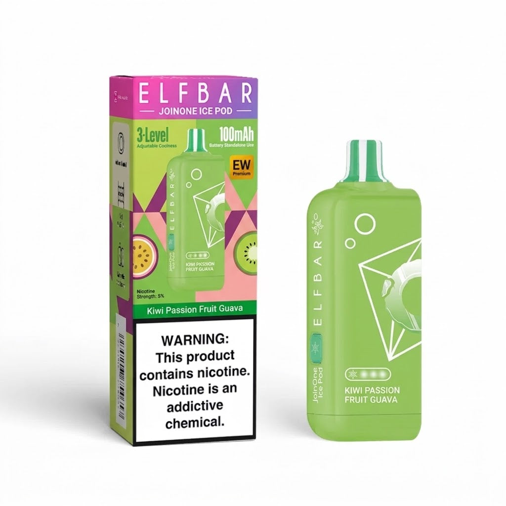 Elf Bar EW 16000 Premium Kiwi Passion Fruit Guava Pod Only -  5%