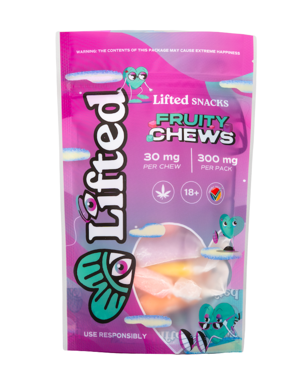 Lifted Edibles - Fruity Chews 300mg