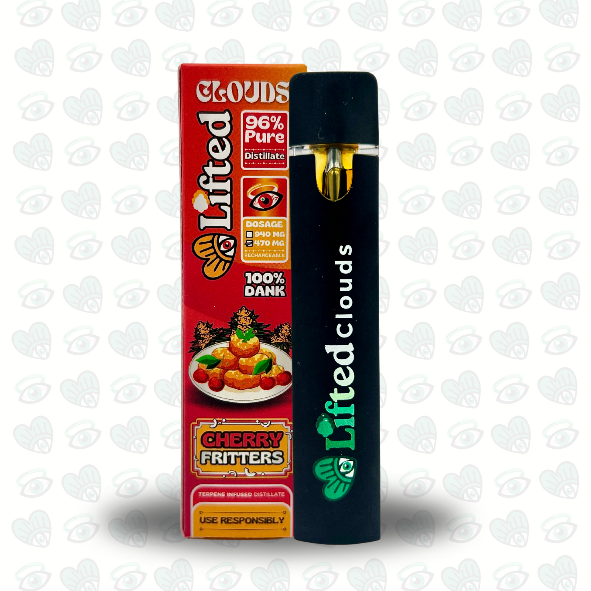 Lifted Clouds Delta 9 - Cherry Fritters 1ml 940mg (Hybrid)