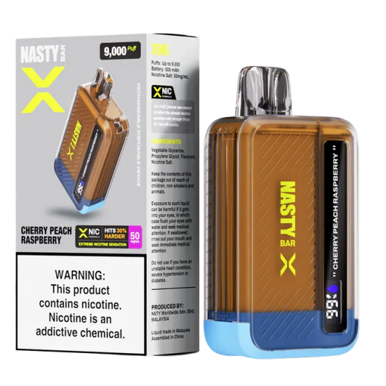 Nasty X Bar 9000 puff - Cherry Peach Raspberry