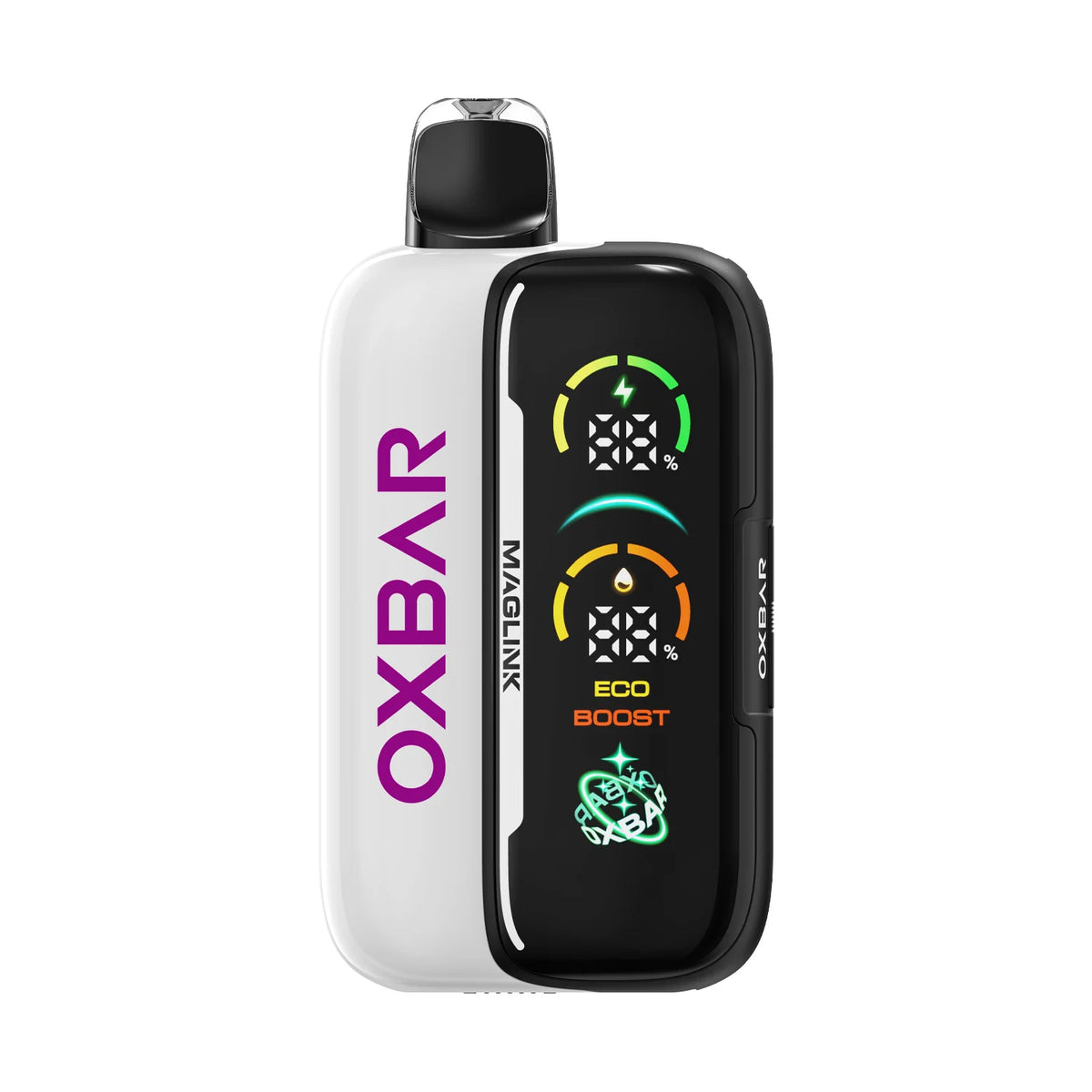 Oxbar Maglink 50K Cranberry Grape 50mg vape kit, disposable device and packaging shown
