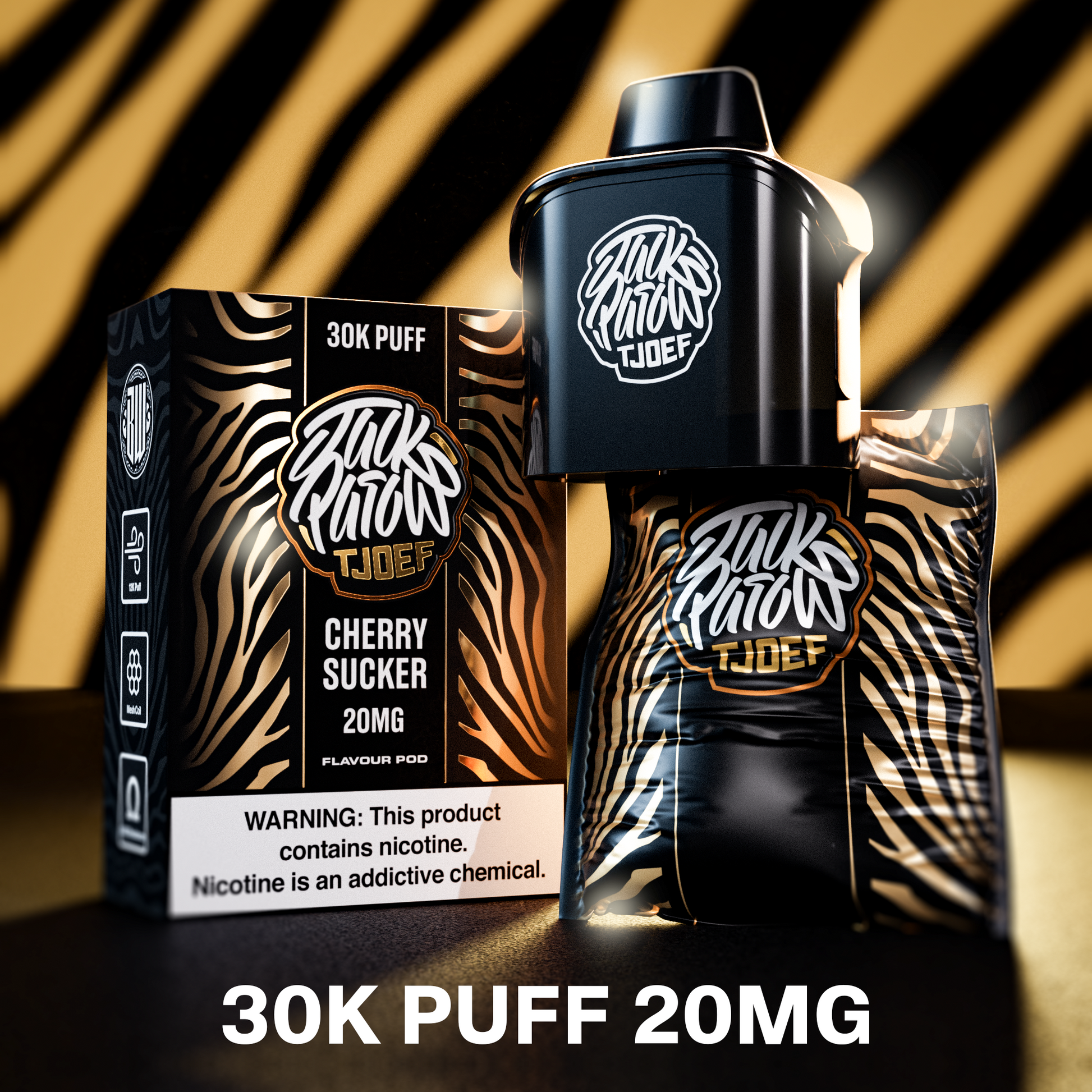 Jack Parow Tjoef Pod –  30k Puff Cherry Sucker Pod Only