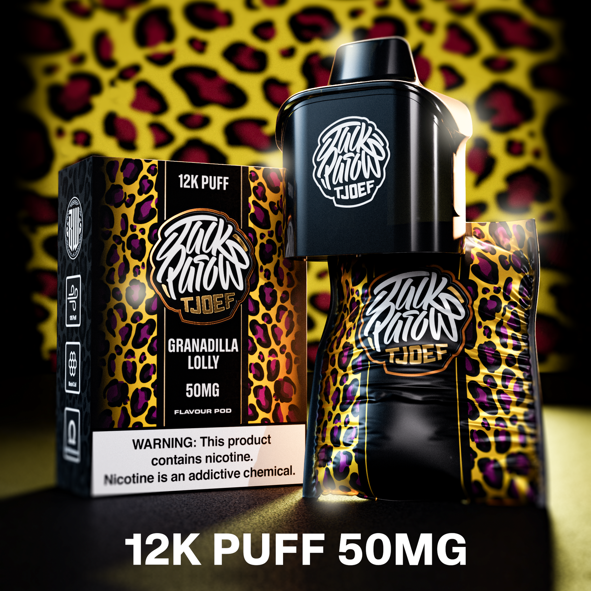 Jack Parow Tjoef Pod –  30k Puff Granadilla Lolly Pod Only