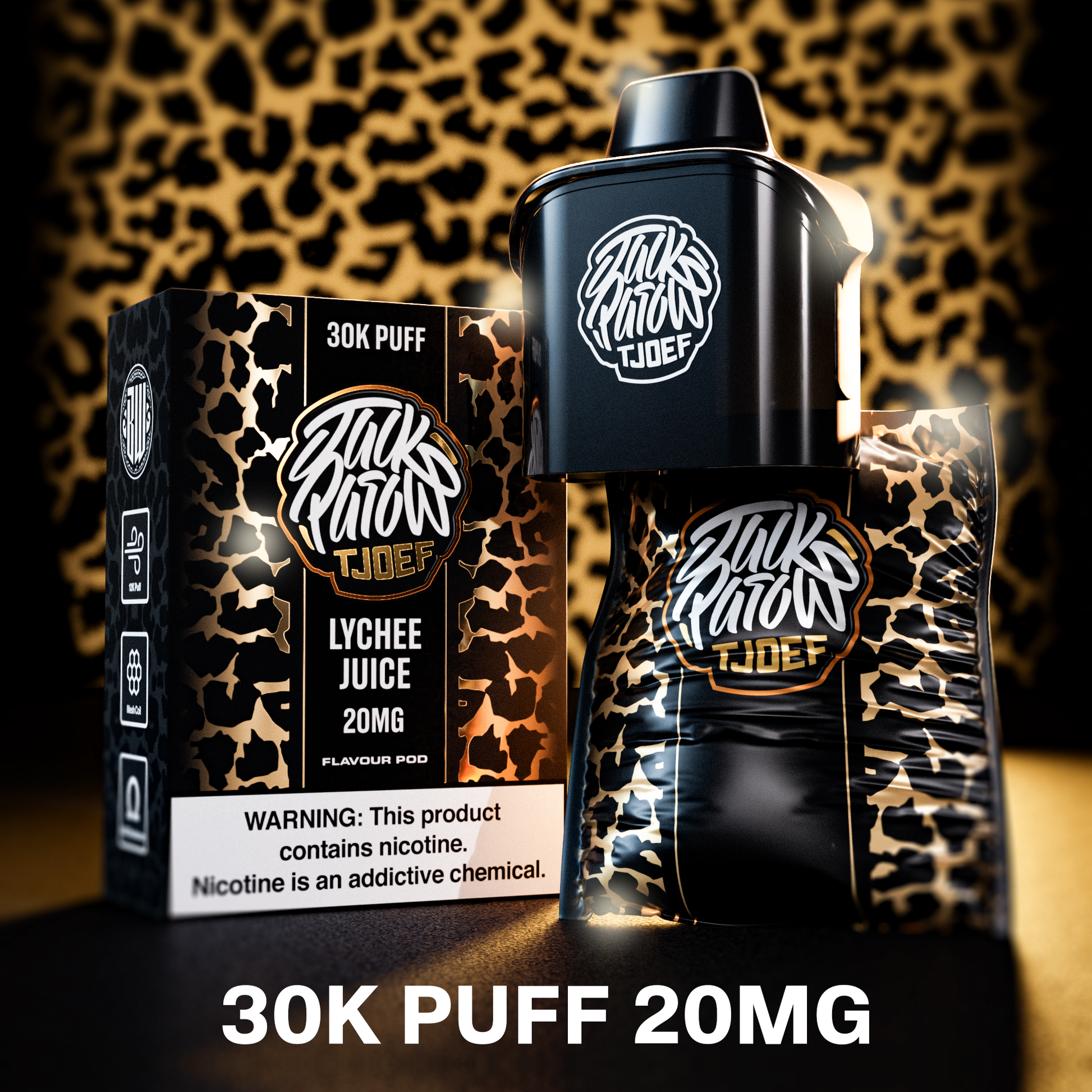 Jack Parow Tjoef Pod  –  30k Puff Lychee Juice Pod Only