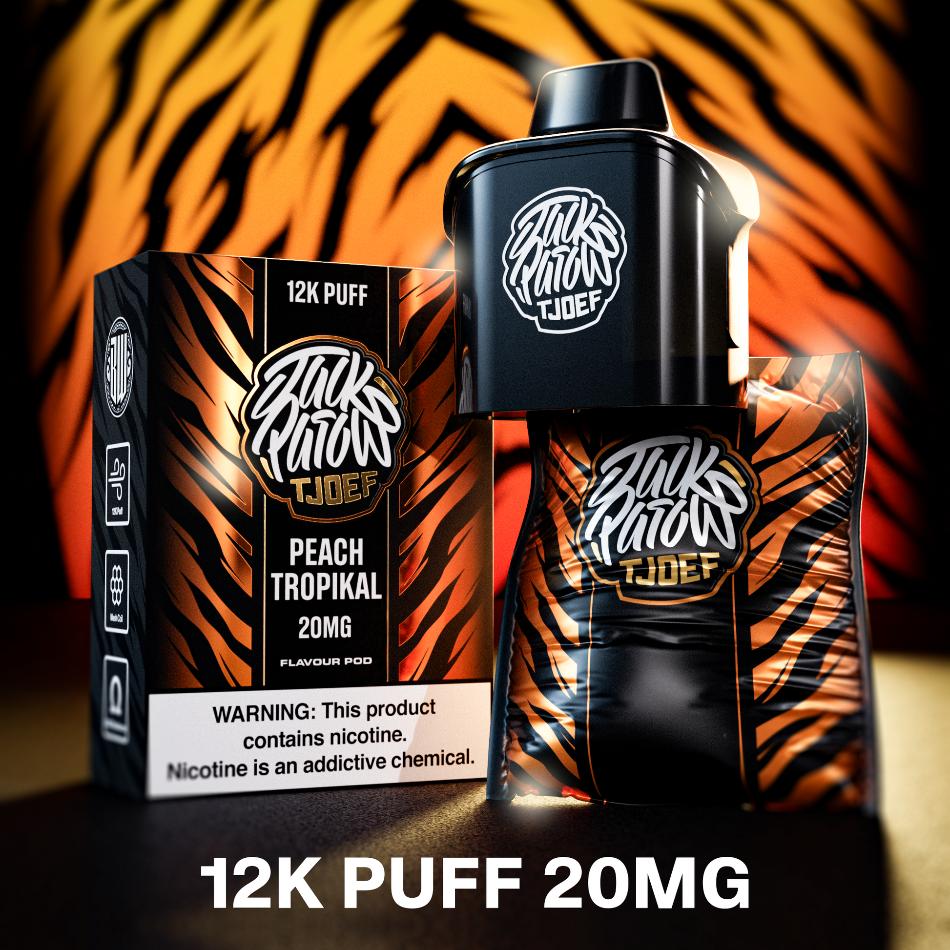 Jack Parow Tjoef Pod- Limited Edition 12k Peach Tropikal Pod Only