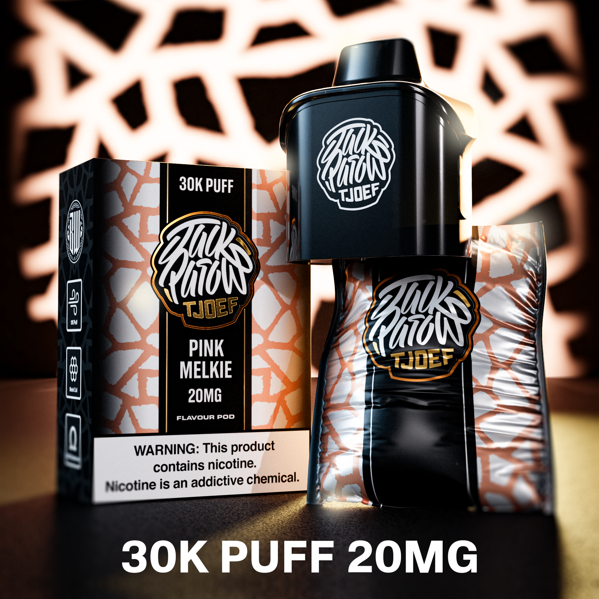 Jack Parow Tjoef Pod –  30k Puff Pink Melkie Pod Only