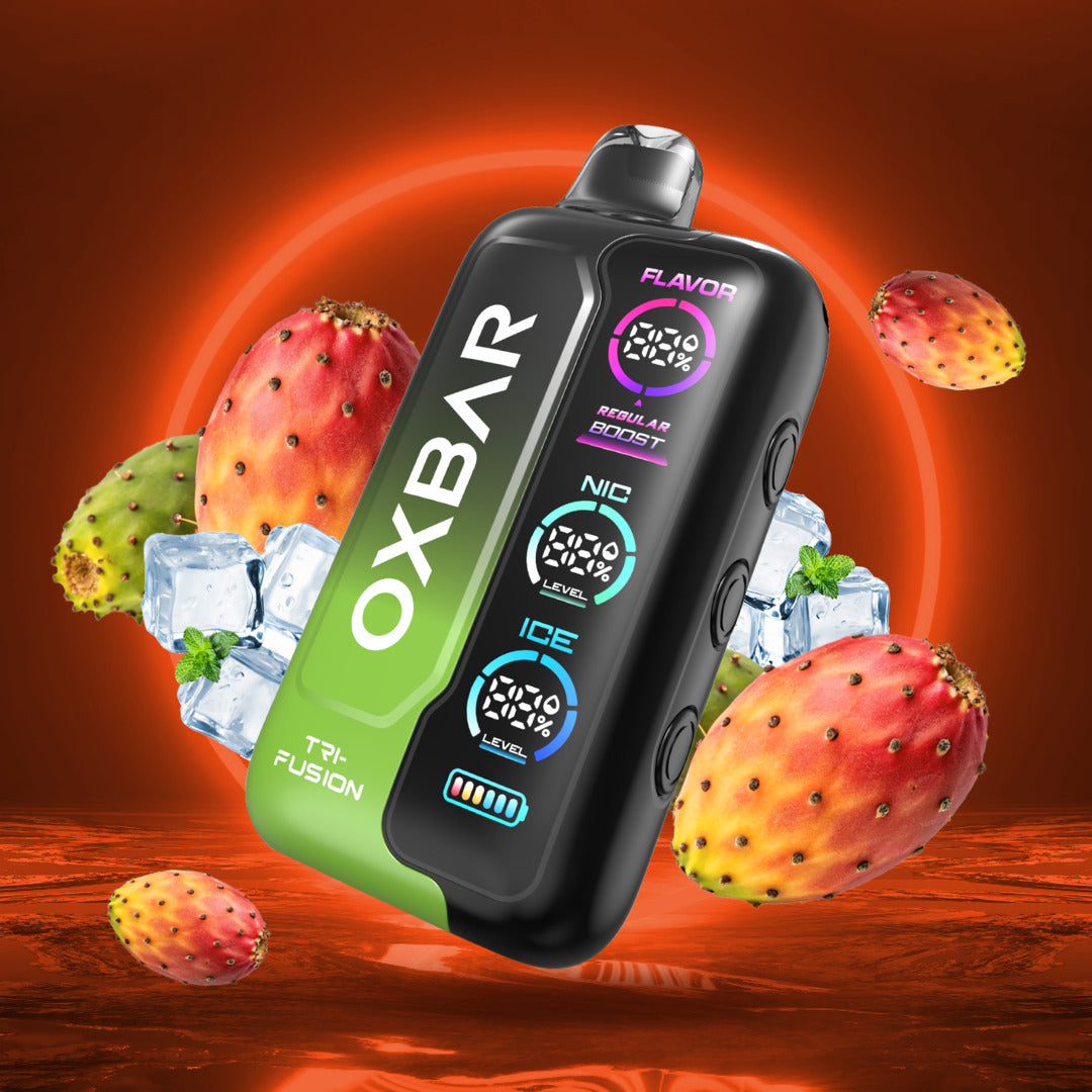 Oxbar Tri-Fusion 50K - Cactus Ice 5% Flavour World SA (PTY) LTD Oxbar Tri-Fusion 50K - Cactus Ice 5% Flavour World SA (PTY) LTD