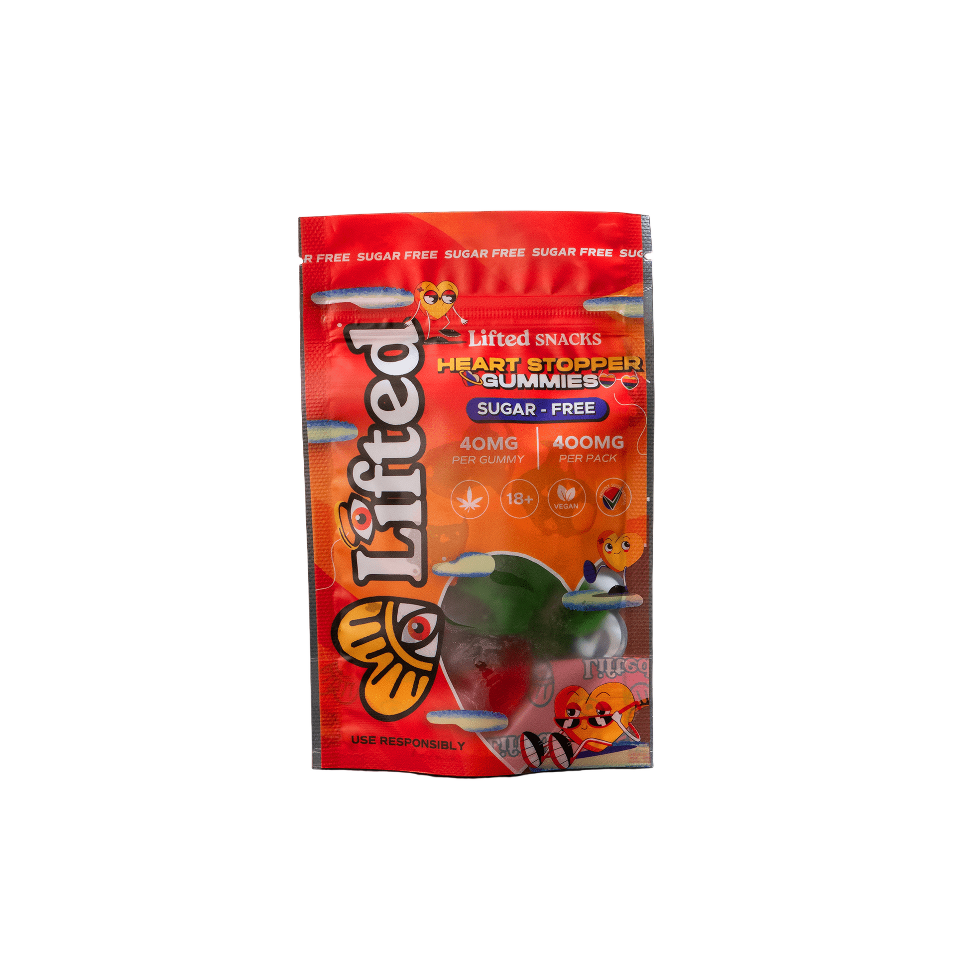 Lifted Edibles - Heart Stopper Gummies (Sugar Free) 200MG