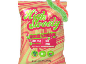 High Sweety - Sour Worms 90mg