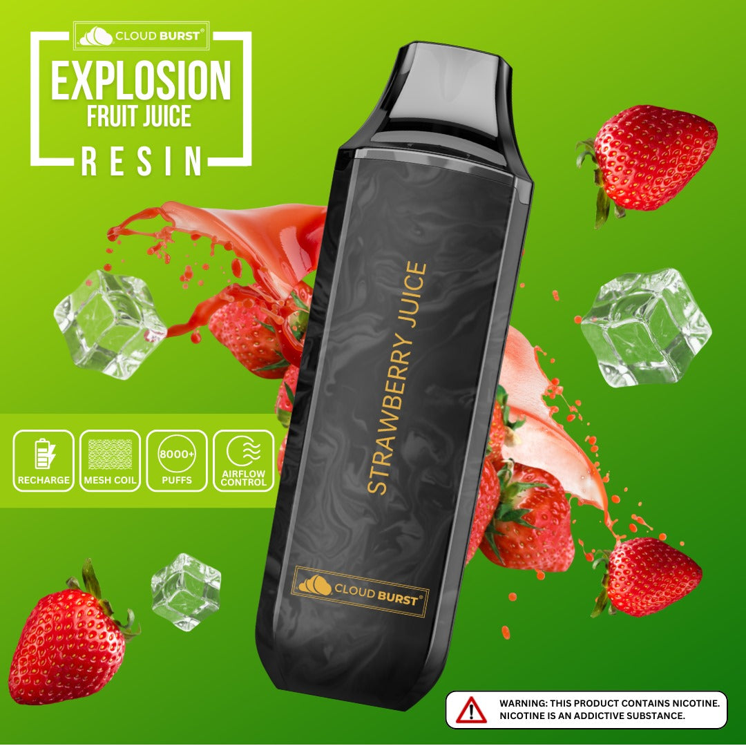 Cloud Burst 8000+ Puff - Strawberry Juice