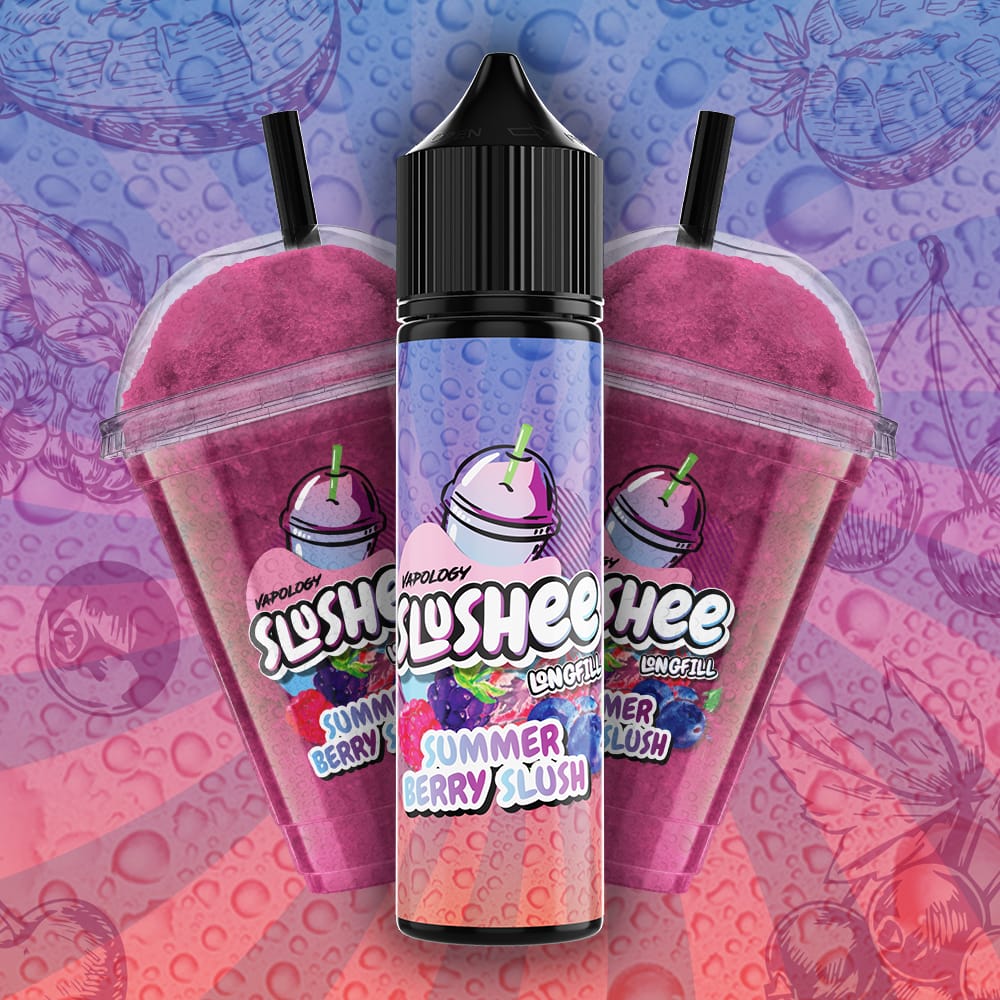 Vapology Salts/MTL Flavour Shot - Summer Berry Slush 60ml Long Fill