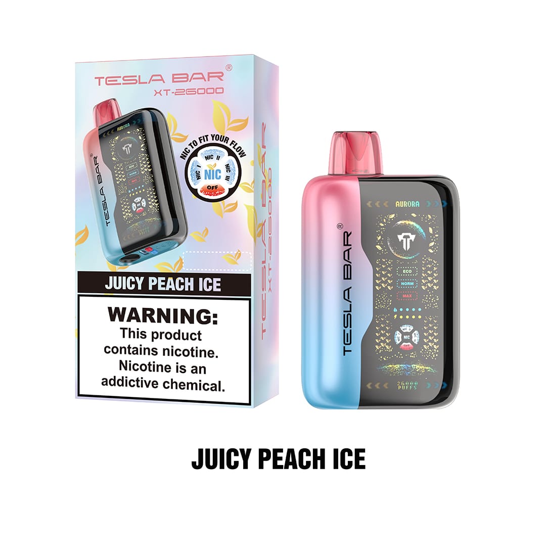 TESLA Bar XT26000 Juicy Peach Ice Nic Control 50mg