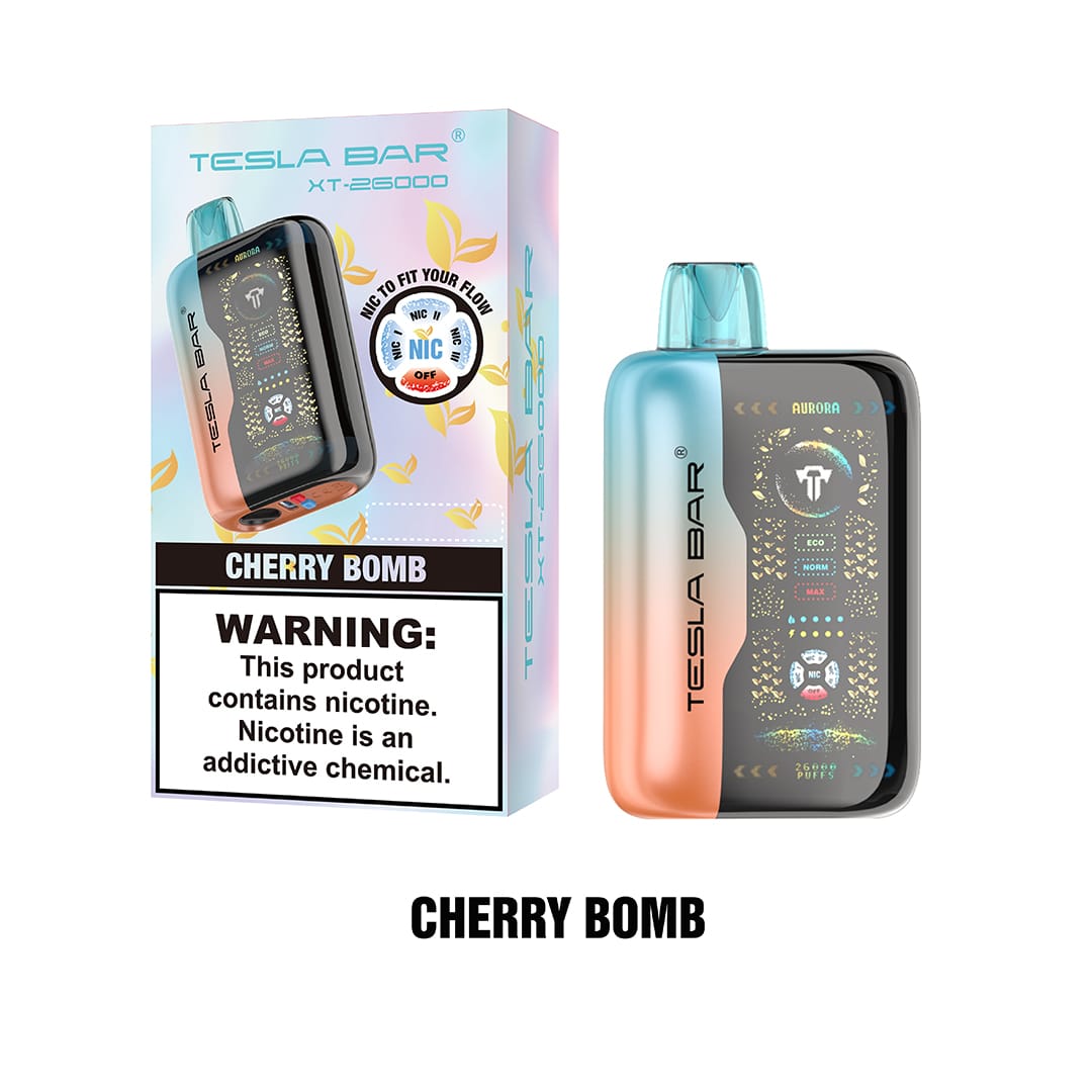 TESLA Bar XT26000 Cherry Bomb Ice Nic Control 50mg