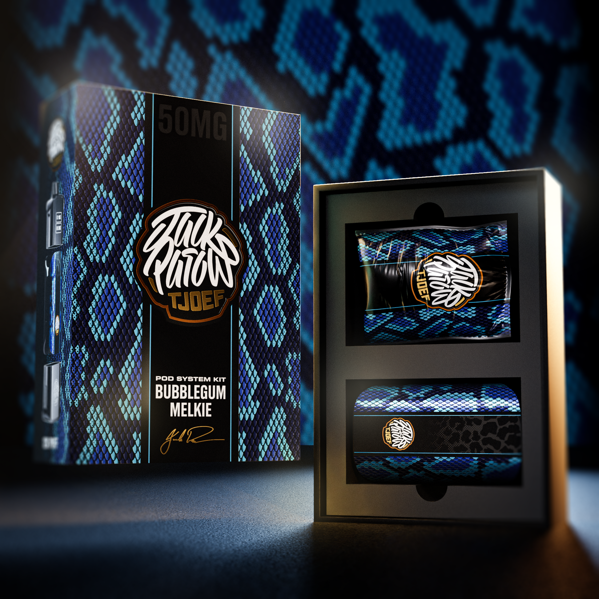 Jack Parow Tjoef System Kit –  Bubblegum Melkie 12000 Puff