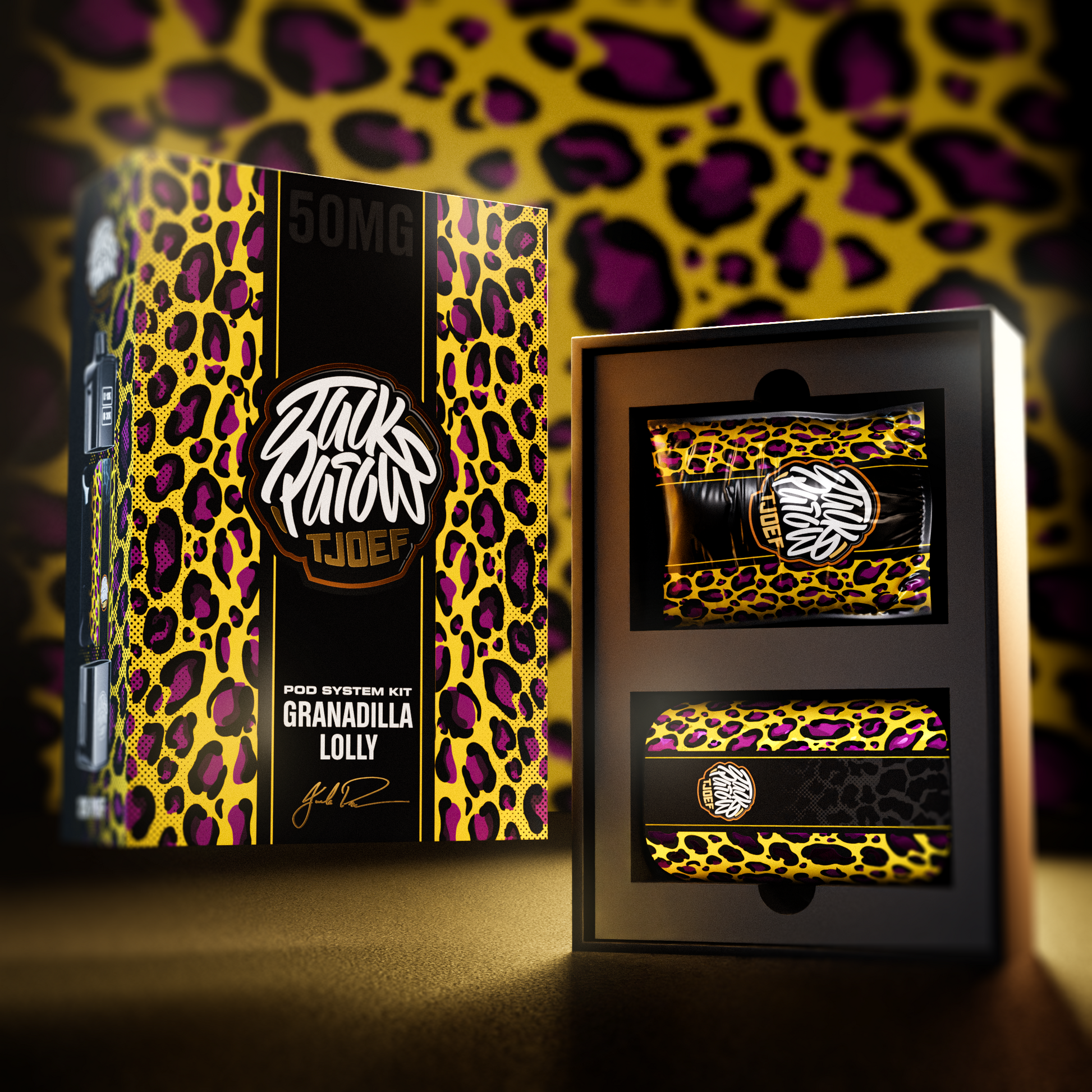 Jack Parow Tjoef System Kit –  Granadilla Lolly 12000 Puff