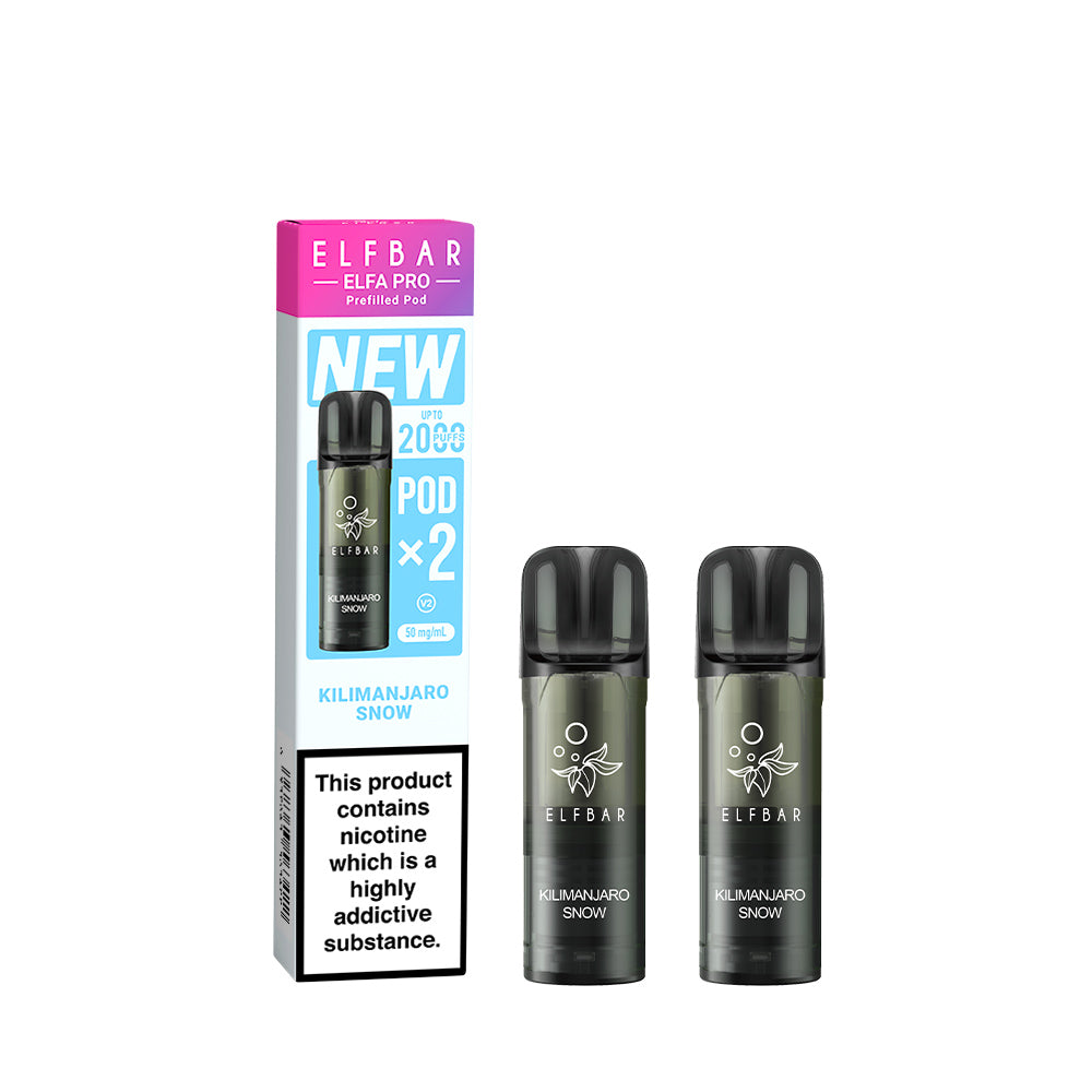 ELF BAR - Elfa Master Pod 2x2000 Puff - KILIMANJARO SNOW 5%