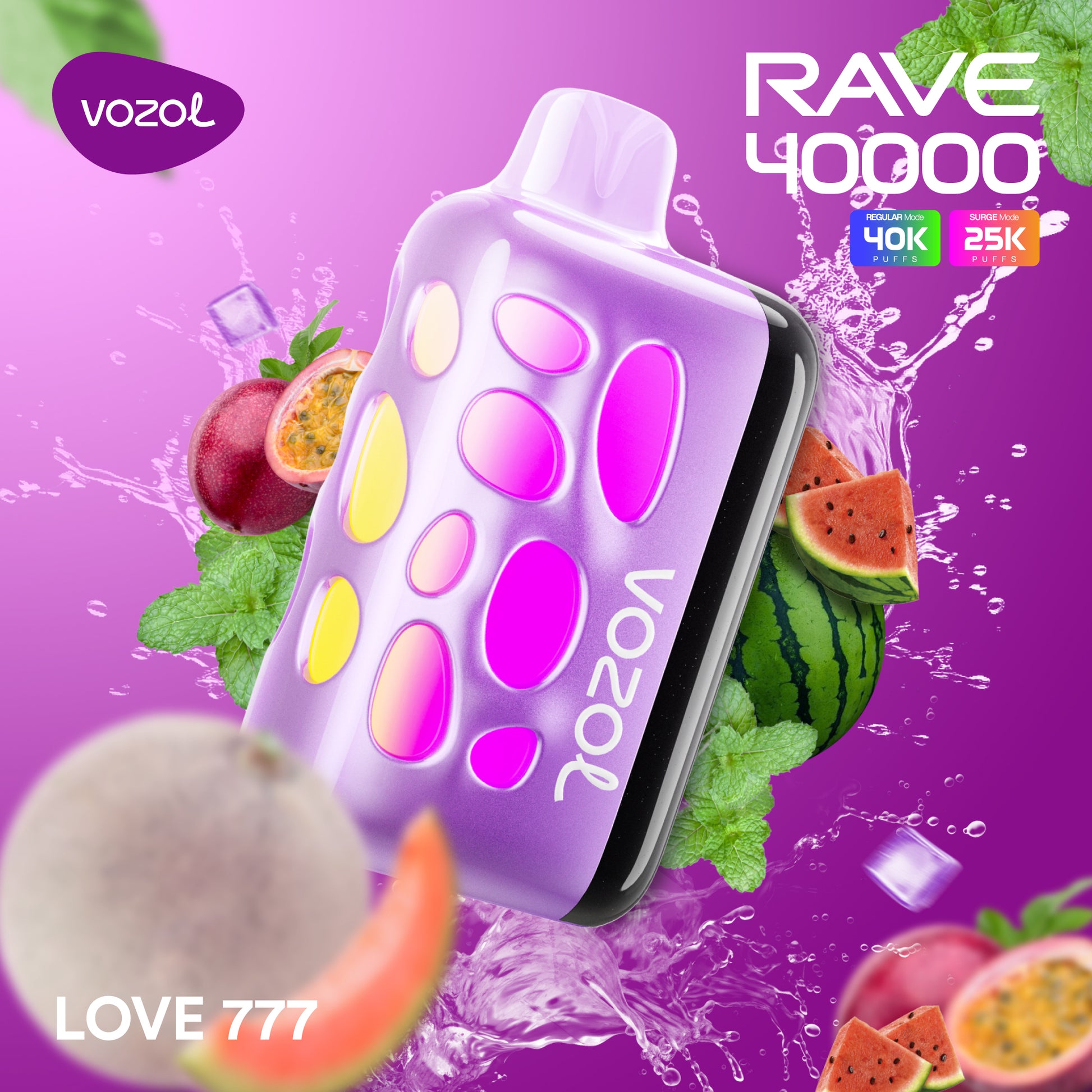 VOZOL Rave 40k Puff 5% – Love 777