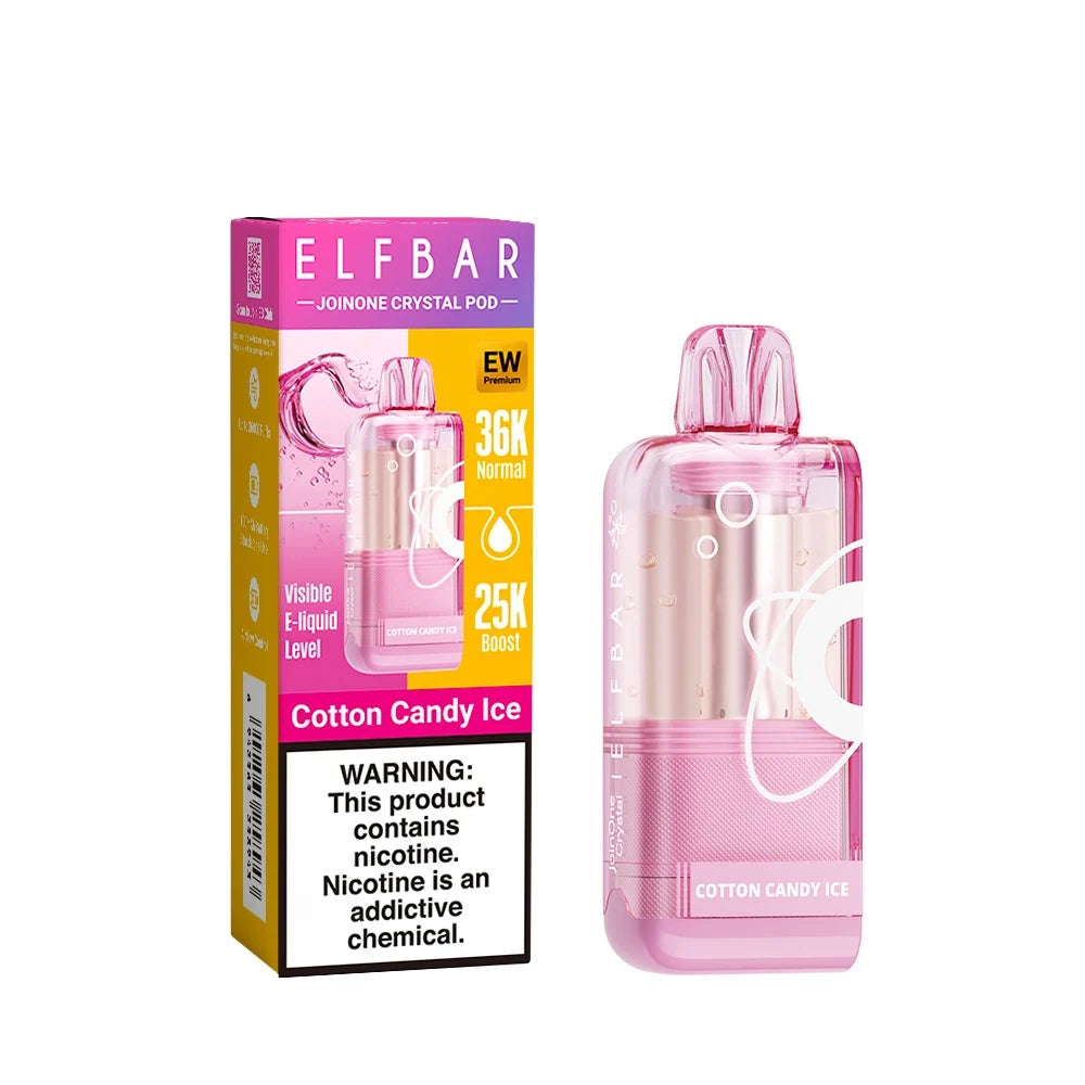 Elfbar Ew36 000 Premium Replacement Pod 5% - Cotton Candy Ice