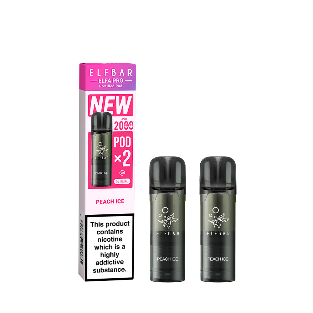 ELF BAR - Elfa Master Pod 2x2000 Puff - PEACH ICE 5%