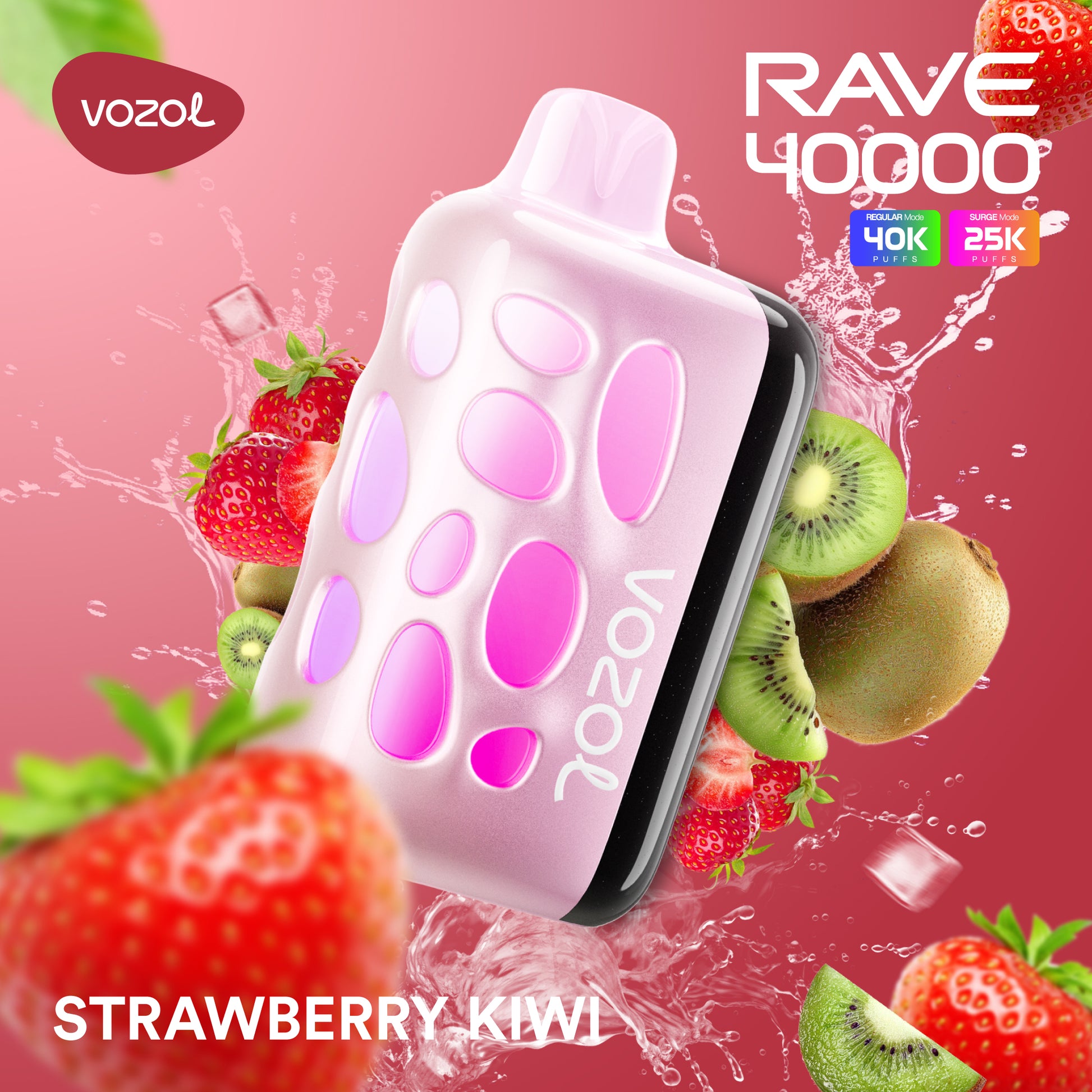 VOZOL Rave 40k Puff 5% – Strawberry Kiwi