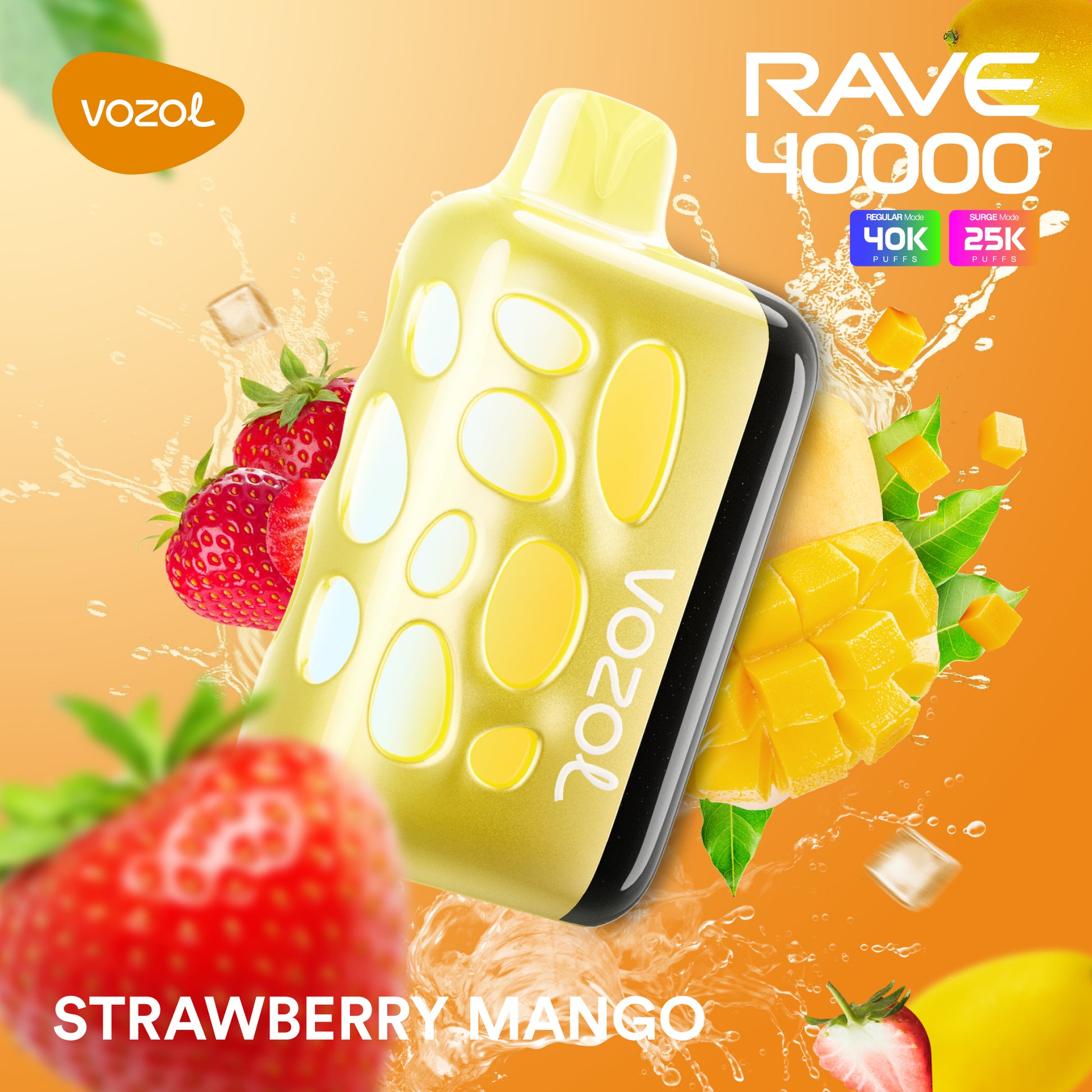 VOZOL Rave 40k Puff 5% – Strawberry Mango