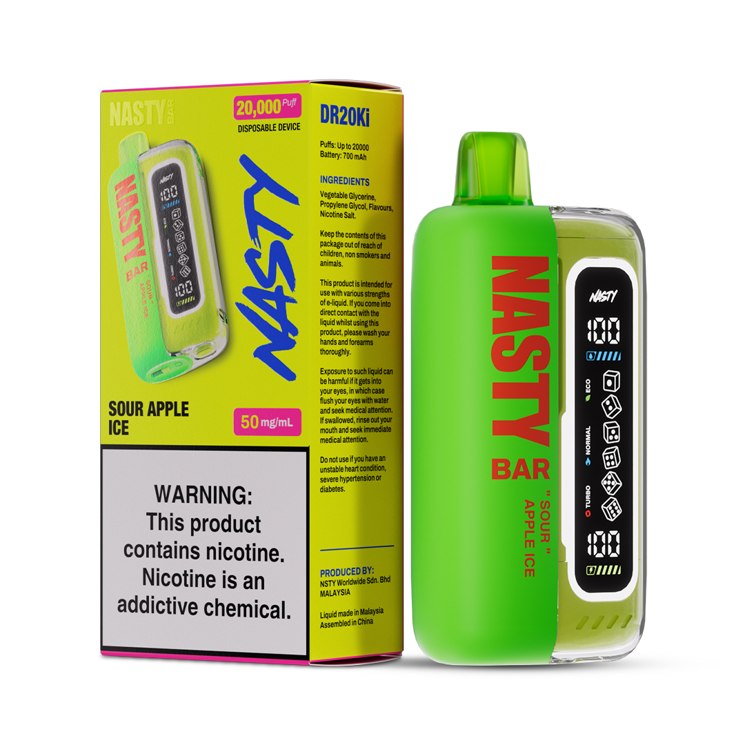 Nasty Bar 20000 puff - Sour Apple Ice 5%
