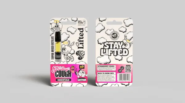 Lifted -Essentials Strawberry Cough Vape Cart (1ml)