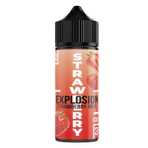 Explosion Longfill  120ML 3MG - Strawberry Juice incl VG & Nic shot