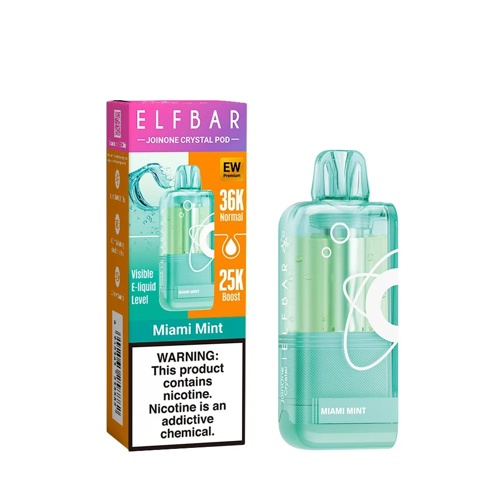 Elfbar Ew36 000 Premium Replacement Pod 5% - Miami Mint